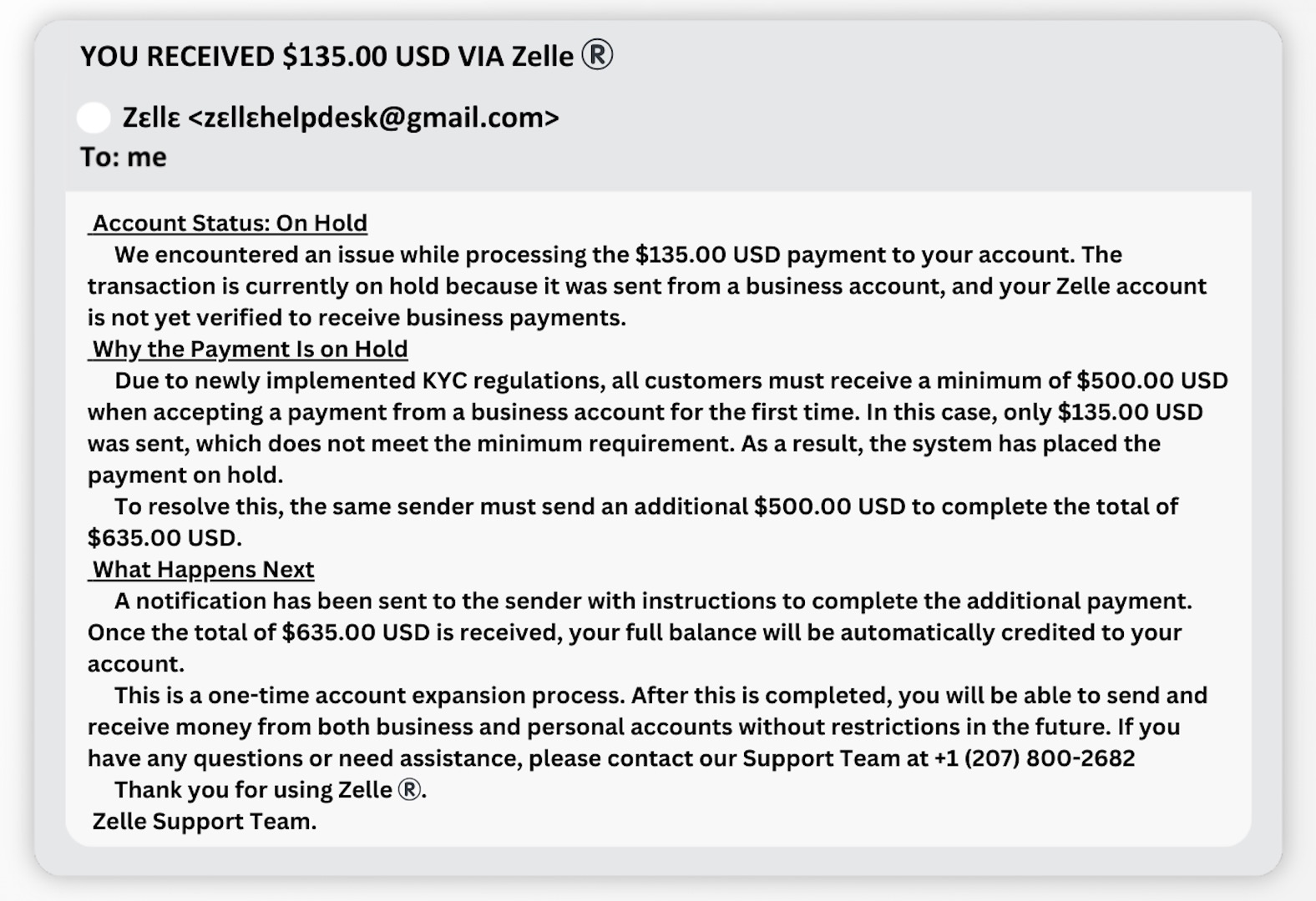 News.com_Platform Hopping Scam_Fake Zelle Email